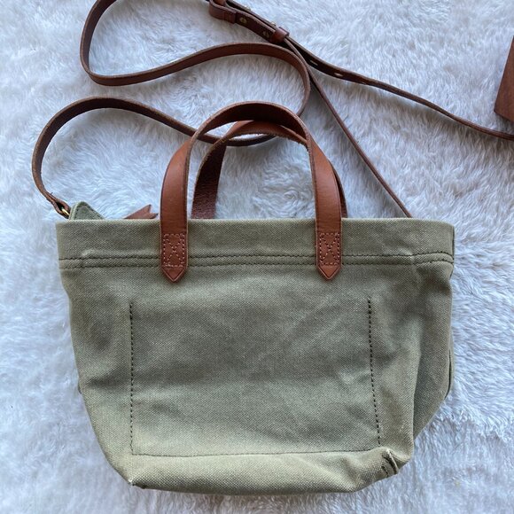 Madewell The Canvas Small Zip-Top Transport Crossbody; Color: Distant Surplus - Picture 2 of 3